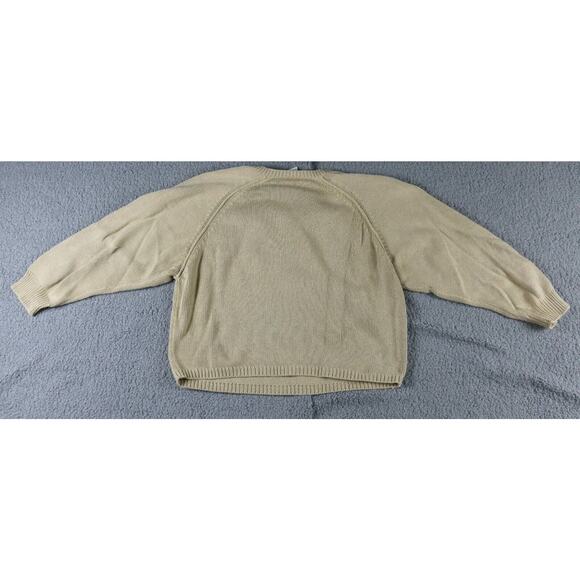 J. Mclaughlin Sweater Womens S Beige Cotton Baumwolle Pullover Italy - Picture 2 of 5